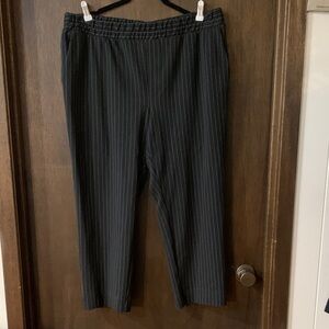 *3/$30* a new day Black Pinstripe Trousers XXL